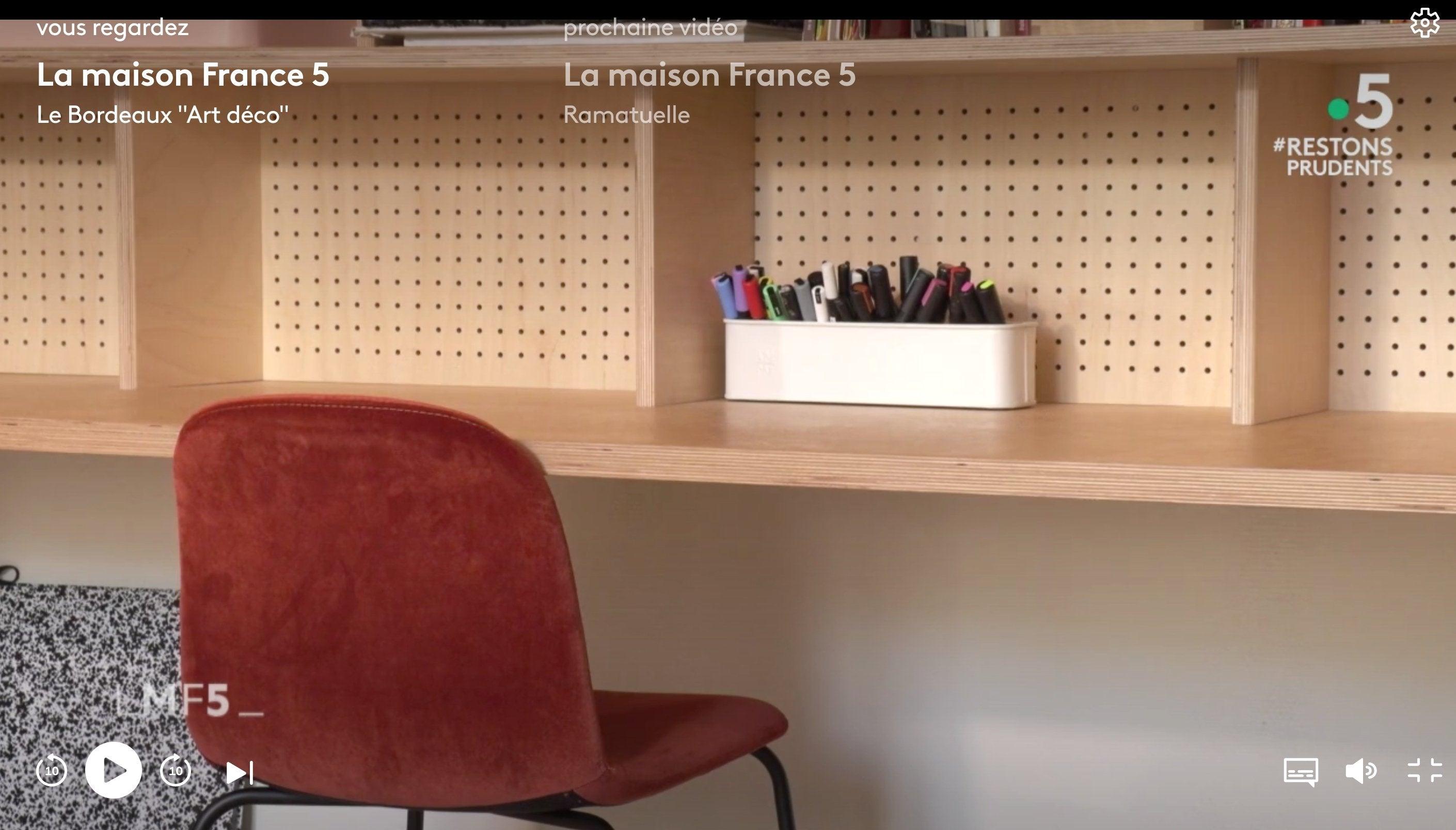 Le Pegboard revisité par Maison France 5 et l’architecte Gaëlle Cuisy - Aire