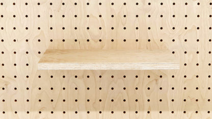 Beech wood shelf for Pegboard - Wall shelf