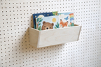 Bac en bois pour pegboard – rangement mural panneau perforé