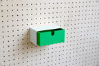 Caja de almacenaje de colores para pegboard – bandeja mural