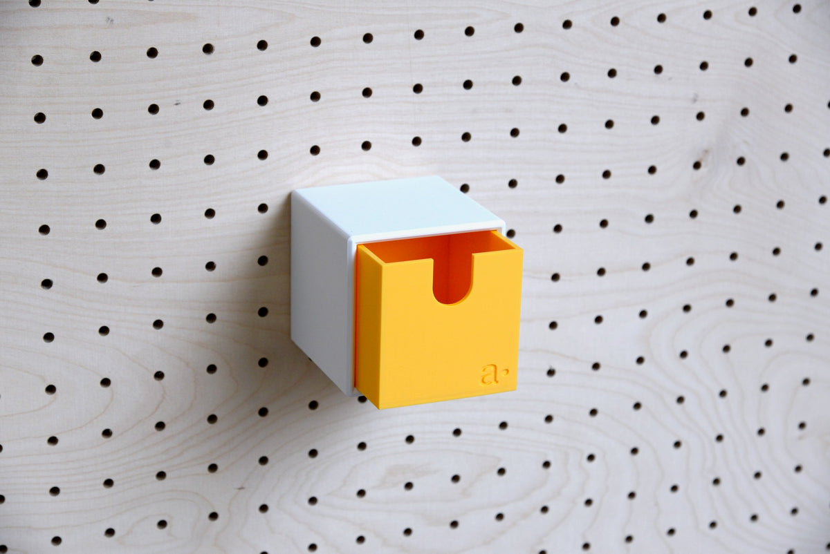 Caja de almacenaje de colores para pegboard – bandeja mural