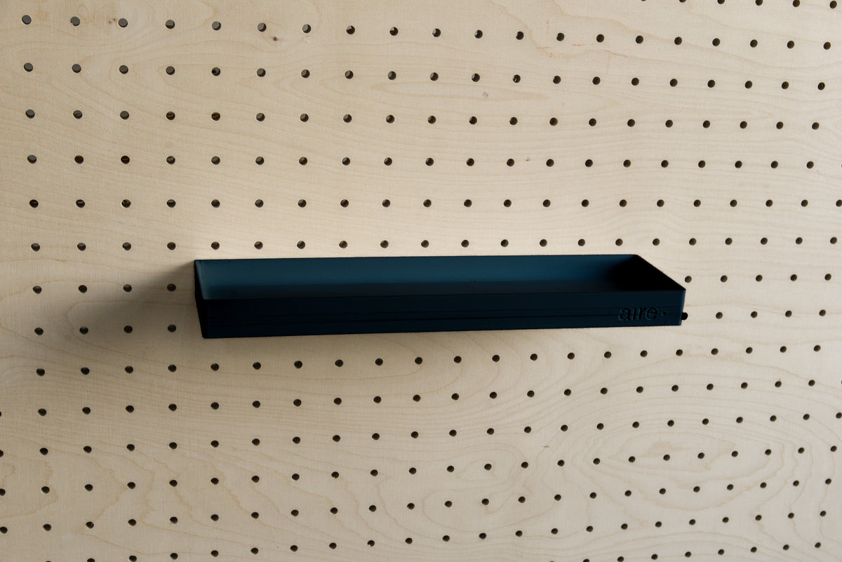Étagère avec rebords pour pegboard – tablette murale de rangement