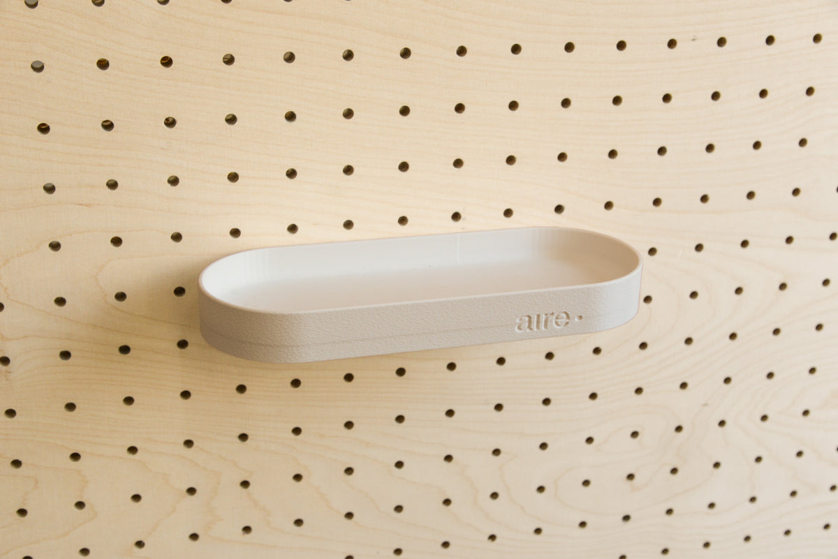 Étagère avec rebords pour pegboard – tablette murale de rangement