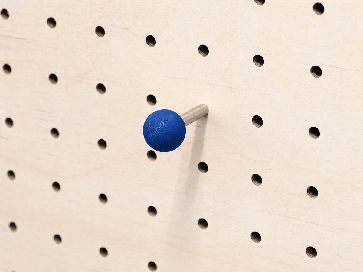 Tourillon coloré bleu pour pegboard – Aire