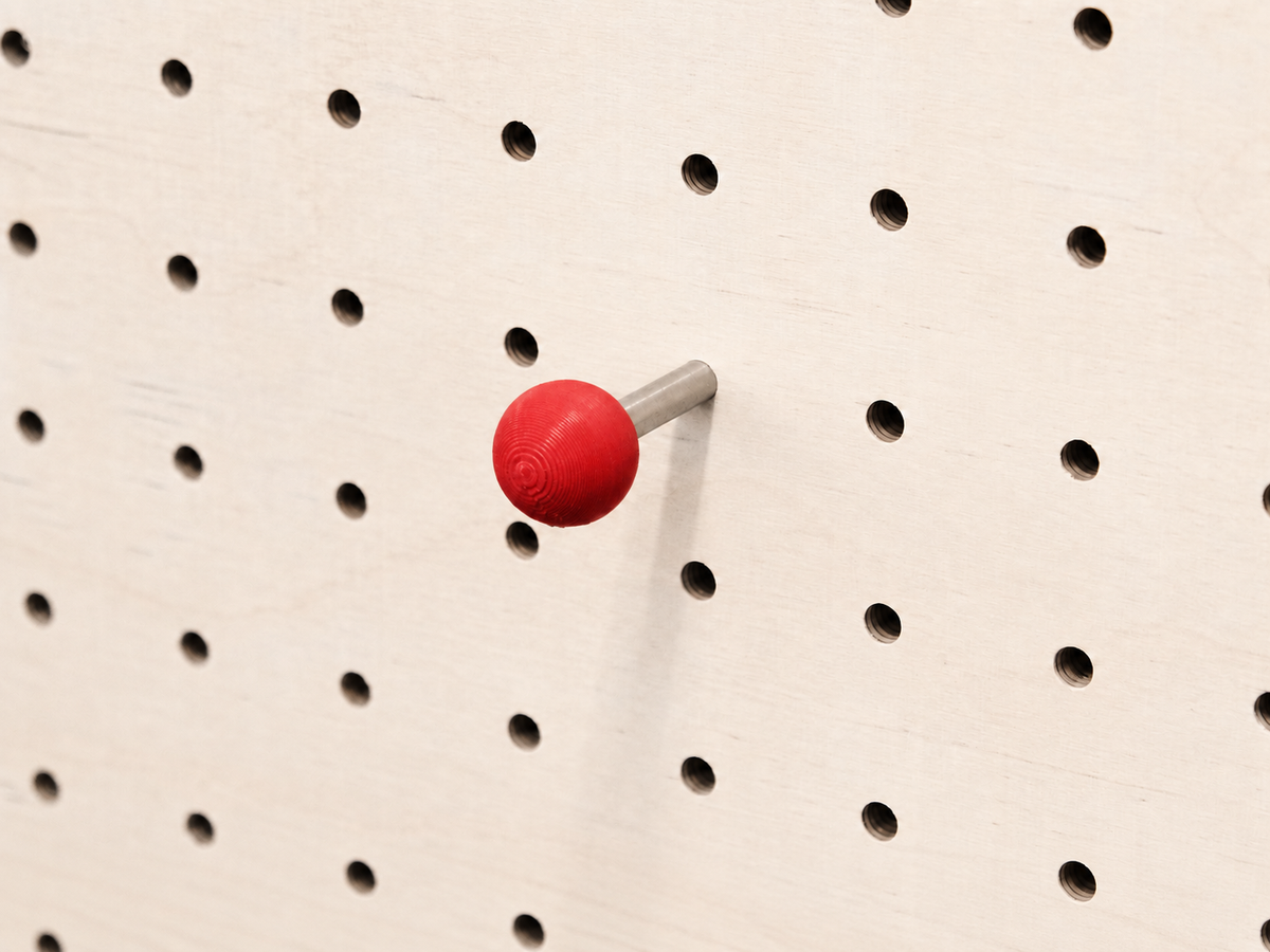 Tourillon coloré rouge pour pegboard – Aire