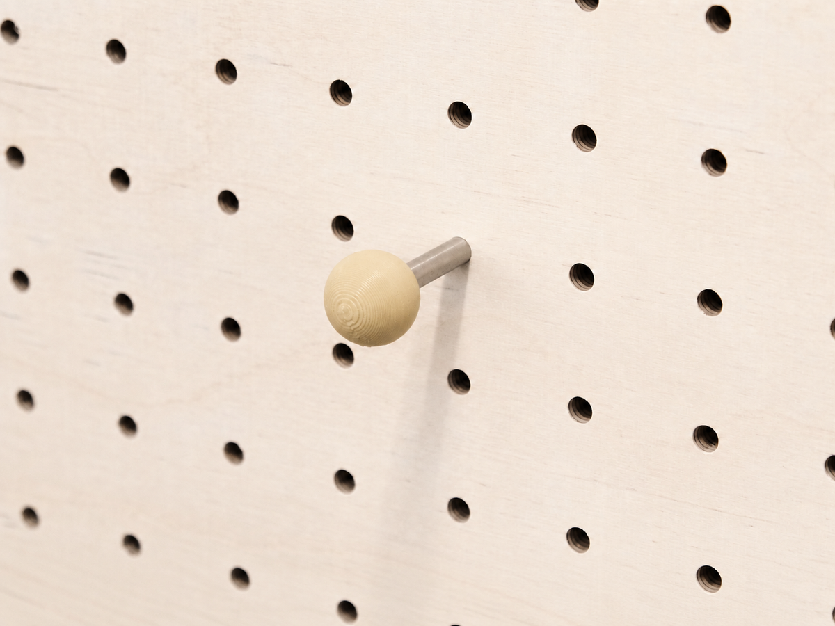 Tourillon coloré beige pour pegboard – Aire