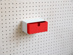 Caja de almacenaje de colores para pegboard – bandeja mural
