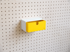 Caja de almacenaje de colores para pegboard – bandeja mural