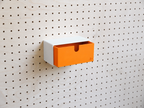 Caja de almacenaje de colores para pegboard – bandeja mural