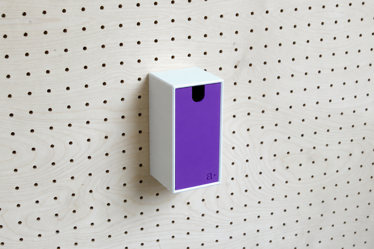 Caja de almacenaje de colores para pegboard – bandeja mural