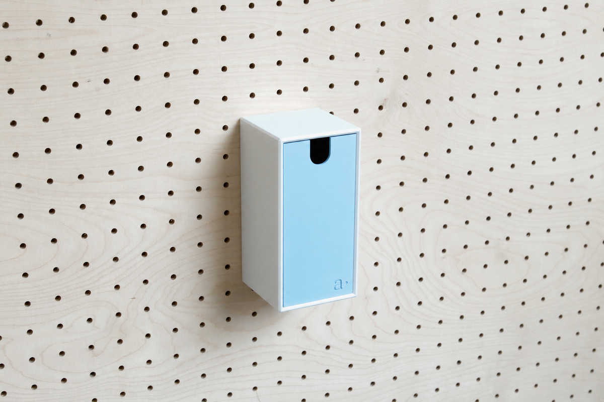 Caja de almacenaje de colores para pegboard – bandeja mural