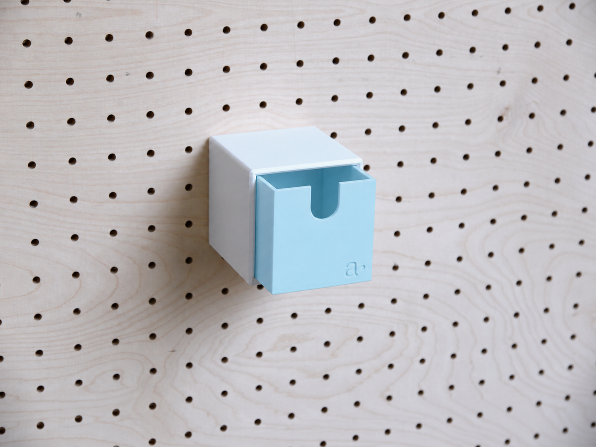 Caja de almacenaje de colores para pegboard – bandeja mural