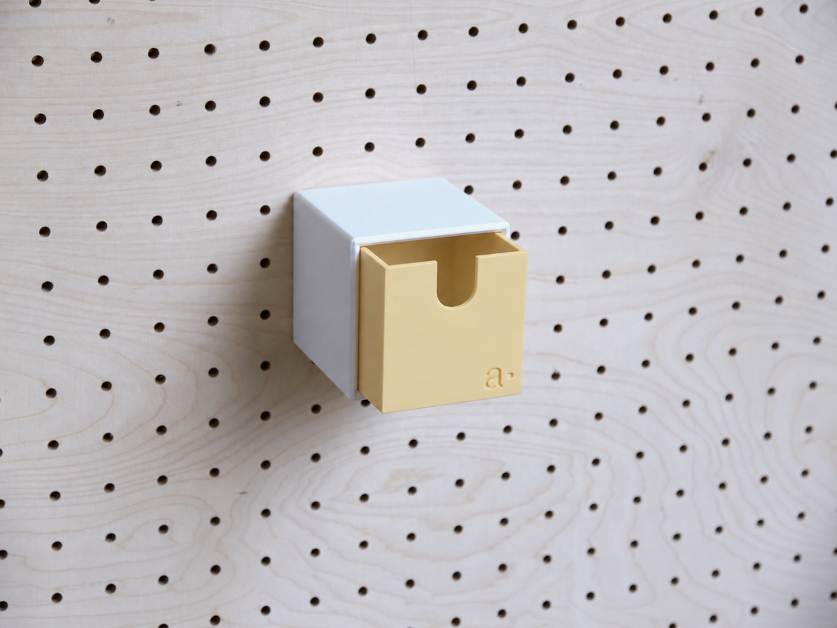 Caja de almacenaje de colores para pegboard – bandeja mural