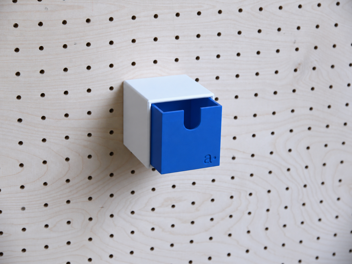 Caja de almacenaje de colores para pegboard – bandeja mural