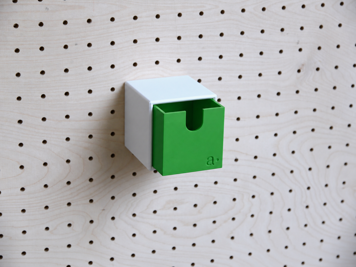 Caja de almacenaje de colores para pegboard – bandeja mural