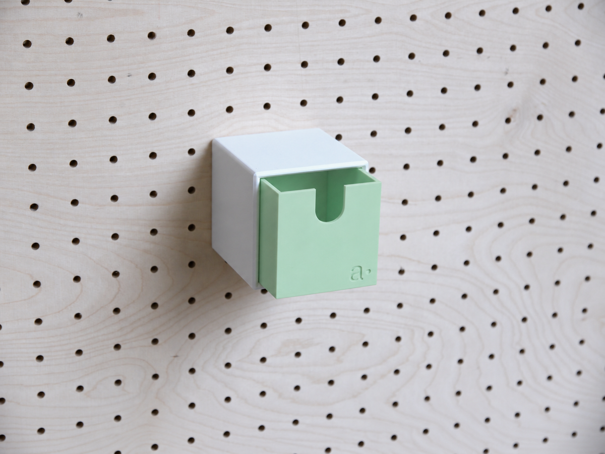 Caja de almacenaje de colores para pegboard – bandeja mural