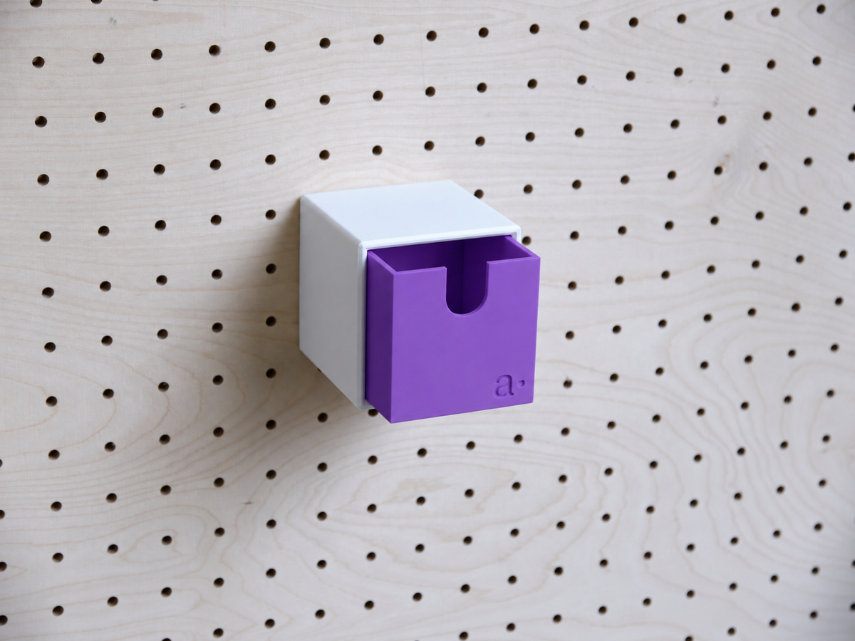 Caja de almacenaje de colores para pegboard – bandeja mural