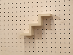 Estante escalera para pegboard – portaobjetos minimalista impreso en 3D