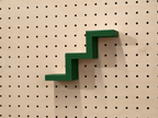 Estante escalera para pegboard – portaobjetos minimalista impreso en 3D