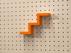 Estante escalera para pegboard – portaobjetos minimalista impreso en 3D