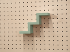Estante escalera para pegboard – portaobjetos minimalista impreso en 3D