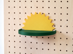 Kinderplankje wolk, hart, zon voor pegboard – decoratieve wandplank