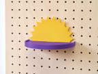 Kinderplankje wolk, hart, zon voor pegboard – decoratieve wandplank