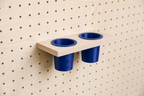 Pot à crayons suspendu pour pegboard – organiseur mural panneau perforé
