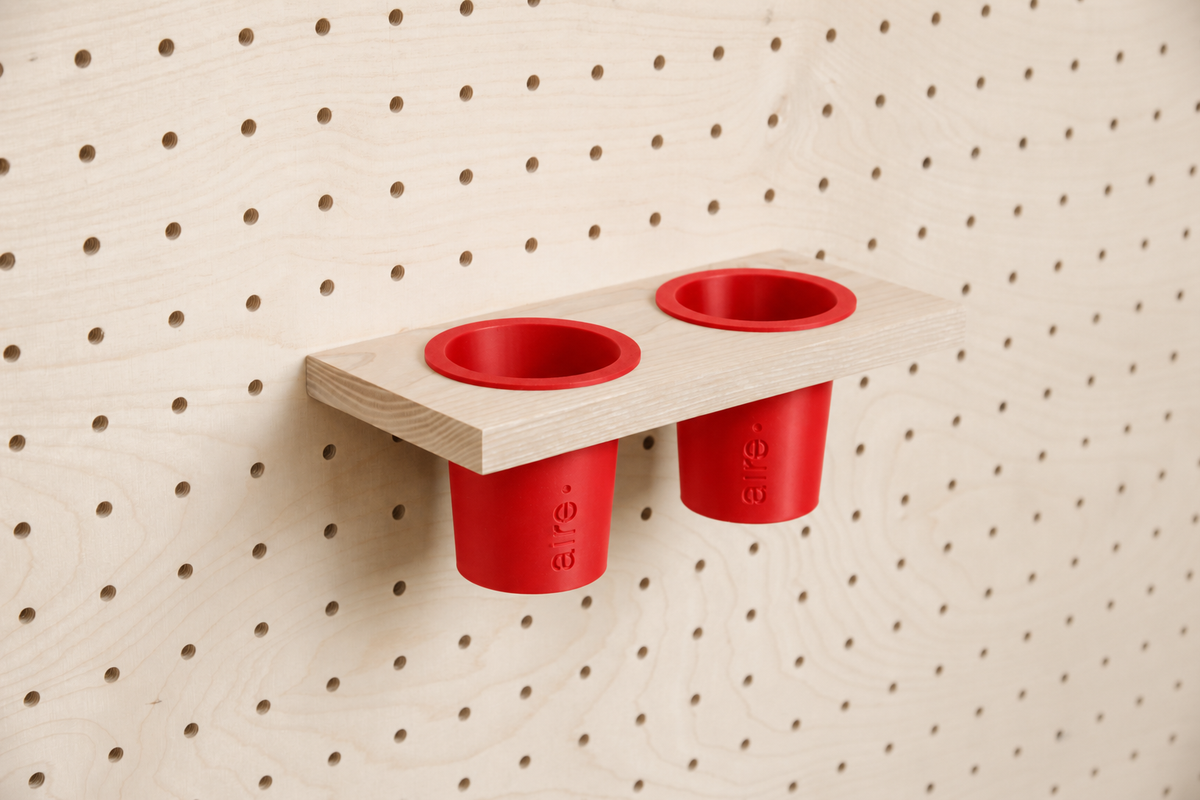 Pot à crayons suspendu pour pegboard – organiseur mural panneau perforé