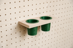 Pot à crayons suspendu pour pegboard – organiseur mural panneau perforé