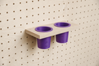 Pot à crayons suspendu pour pegboard – organiseur mural panneau perforé