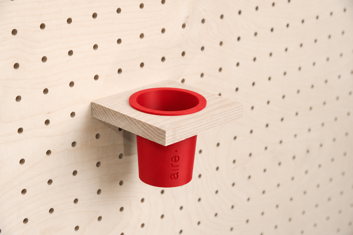 Pot à crayons suspendu pour pegboard – organiseur mural panneau perforé