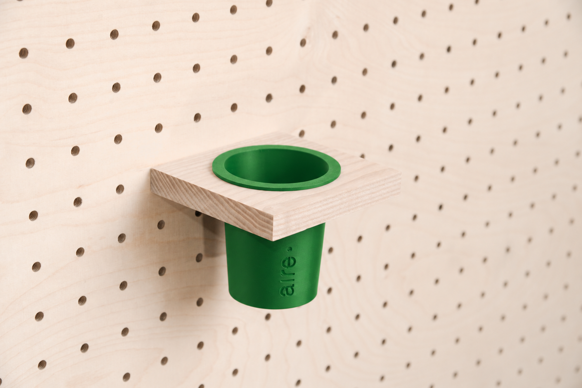 Pot à crayons suspendu pour pegboard – organiseur mural panneau perforé