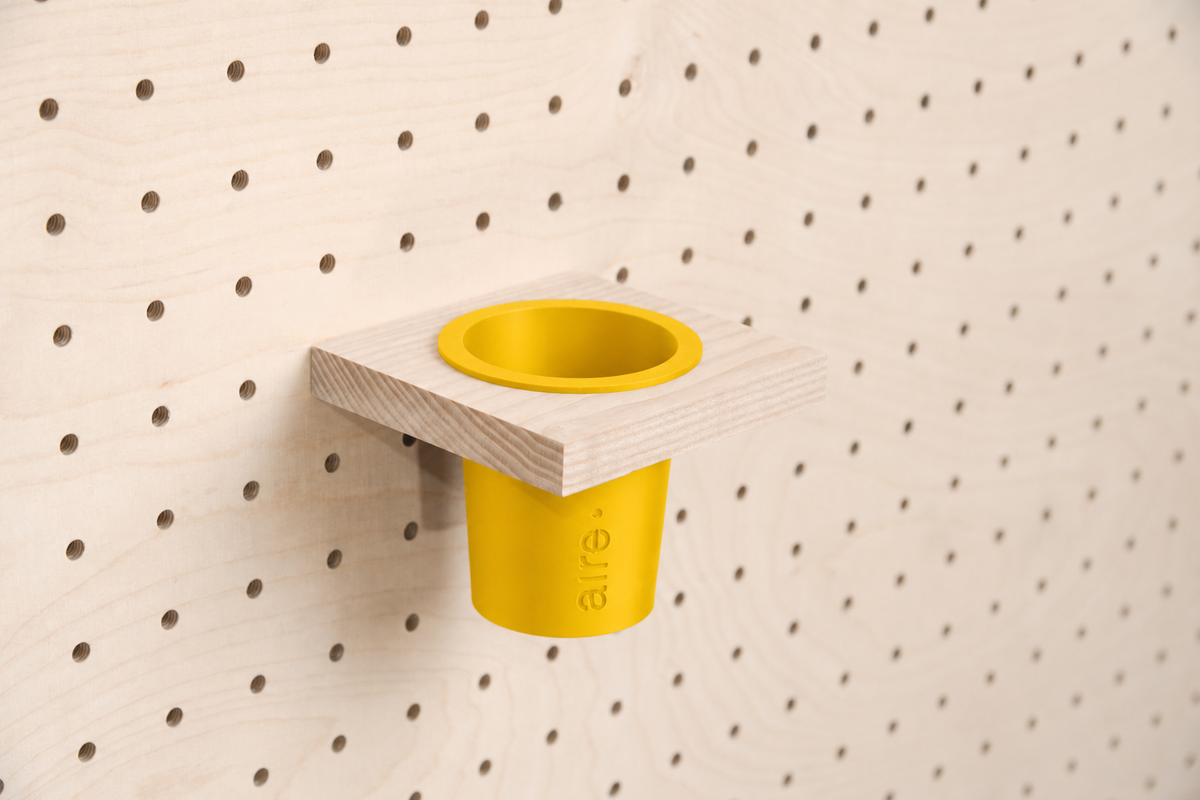 Pot à crayons suspendu pour pegboard – organiseur mural panneau perforé