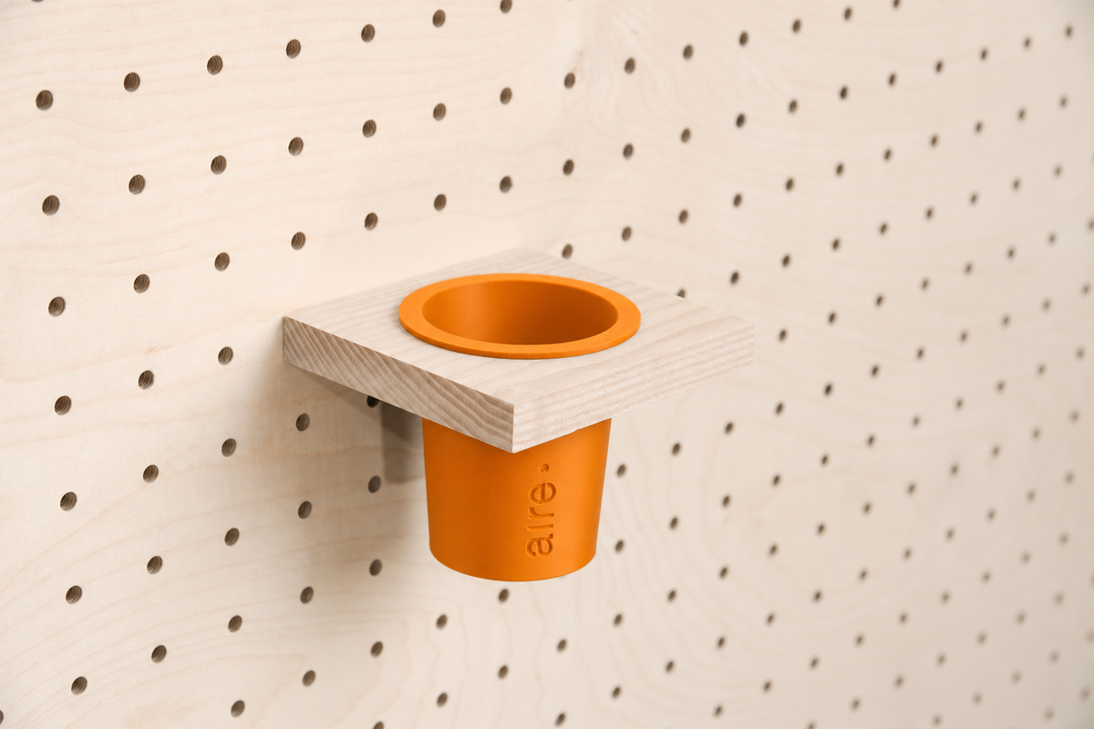 Pot à crayons suspendu pour pegboard – organiseur mural panneau perforé