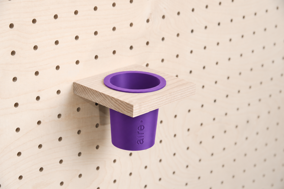 Pot à crayons suspendu pour pegboard – organiseur mural panneau perforé