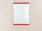 Porte-affiche en plexi pour pegboard – support d'information mural