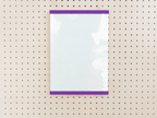 Porte-affiche en plexi pour pegboard – support d'information mural