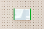 Porte-affiche en plexi pour pegboard – support d'information mural