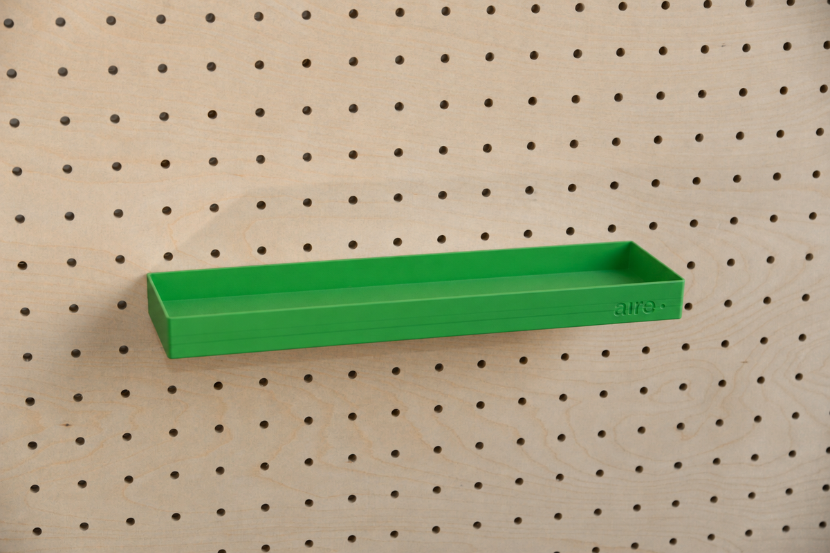 Étagère avec rebords pour pegboard – tablette murale de rangement