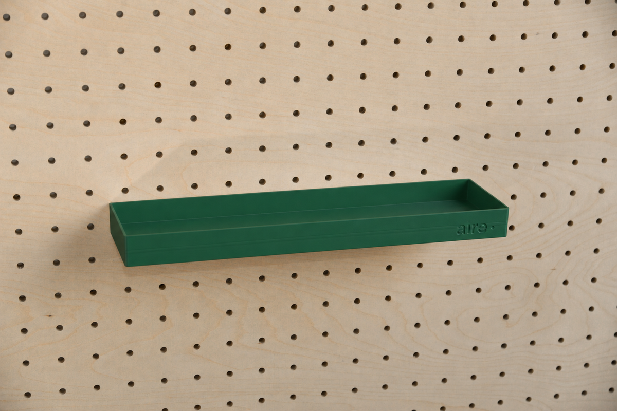 Étagère avec rebords pour pegboard – tablette murale de rangement