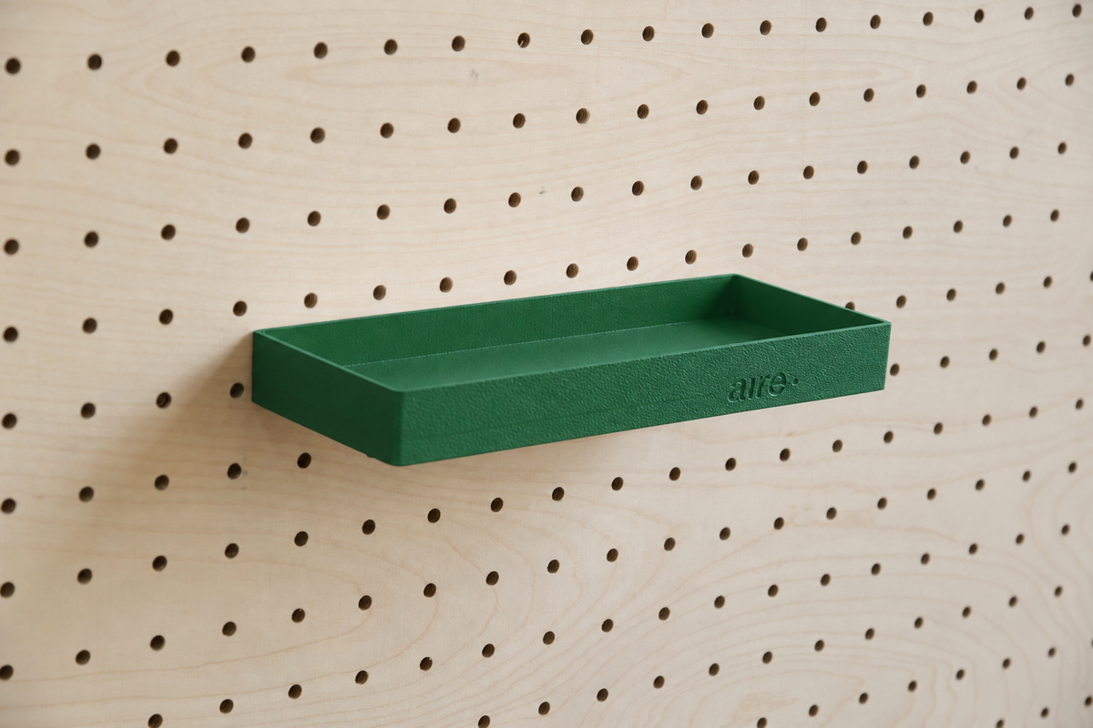 Étagère avec rebords pour pegboard – tablette murale de rangement