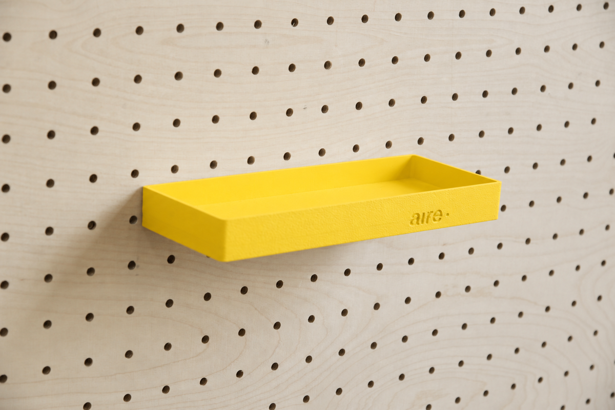 Étagère avec rebords pour pegboard – tablette murale de rangement
