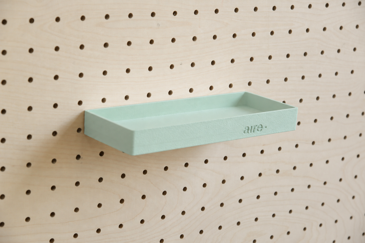 Étagère avec rebords pour pegboard – tablette murale de rangement