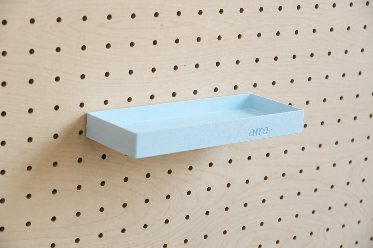 Étagère avec rebords pour pegboard – tablette murale de rangement