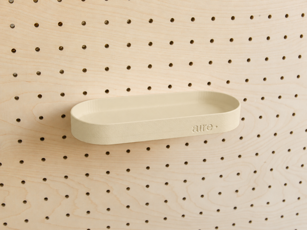 Étagère avec rebords pour pegboard – tablette murale de rangement