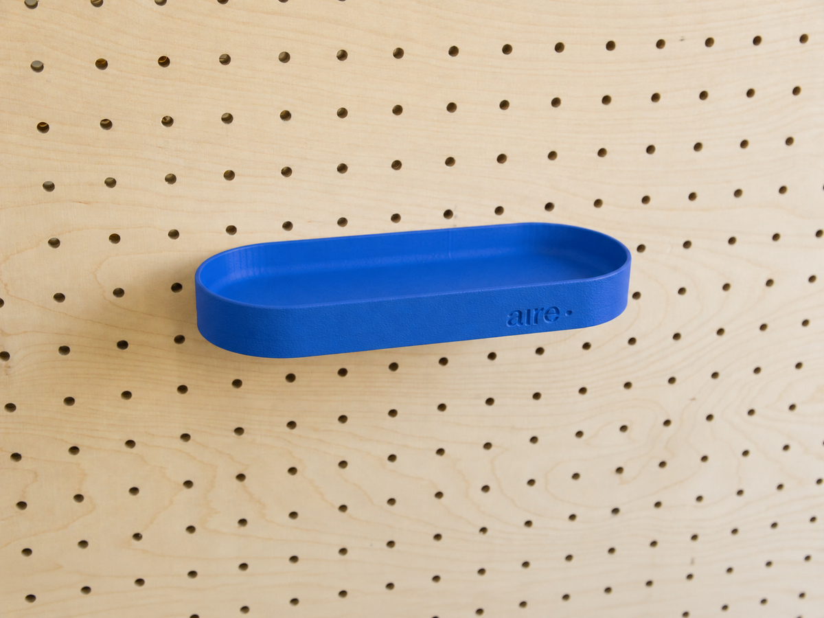 Étagère avec rebords pour pegboard – tablette murale de rangement