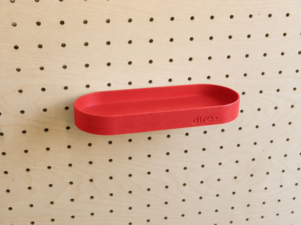 Étagère avec rebords pour pegboard – tablette murale de rangement