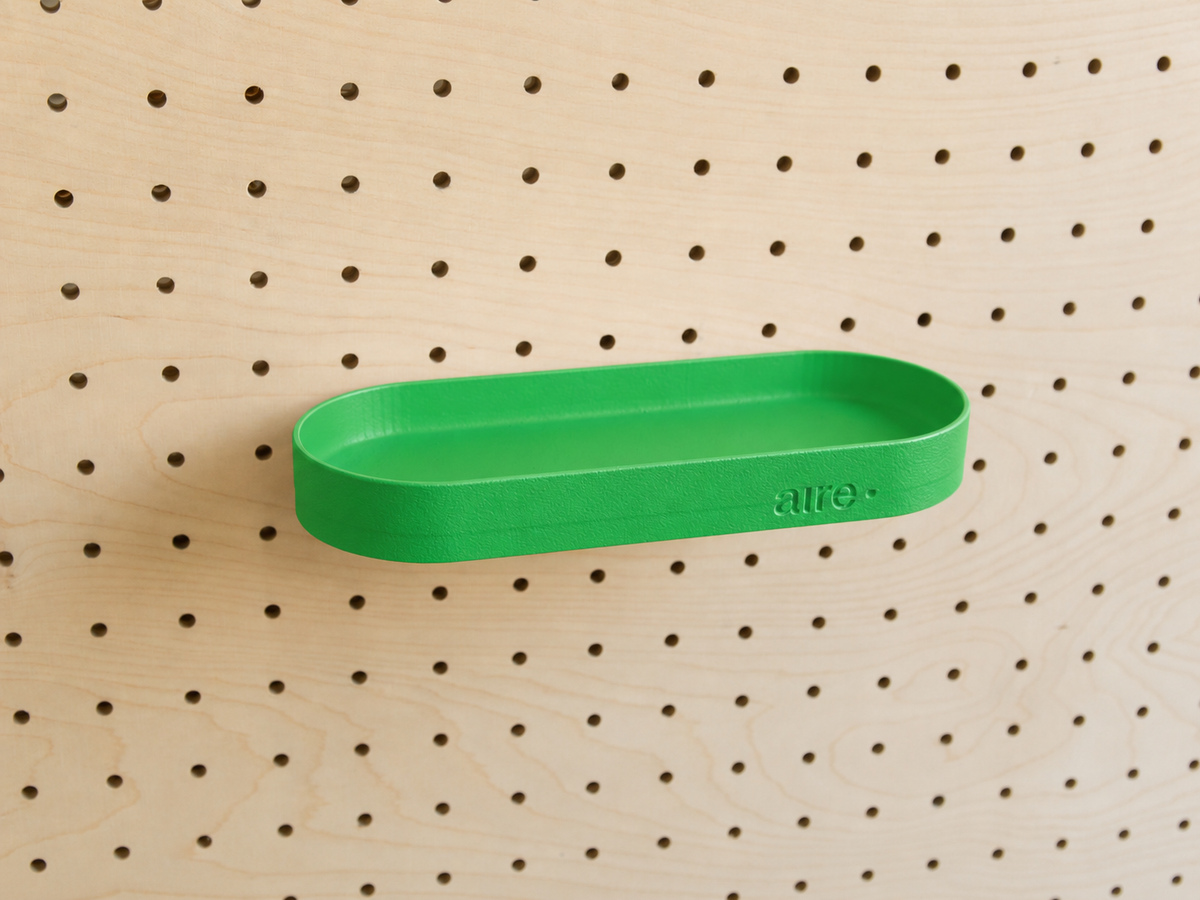 Étagère avec rebords pour pegboard – tablette murale de rangement
