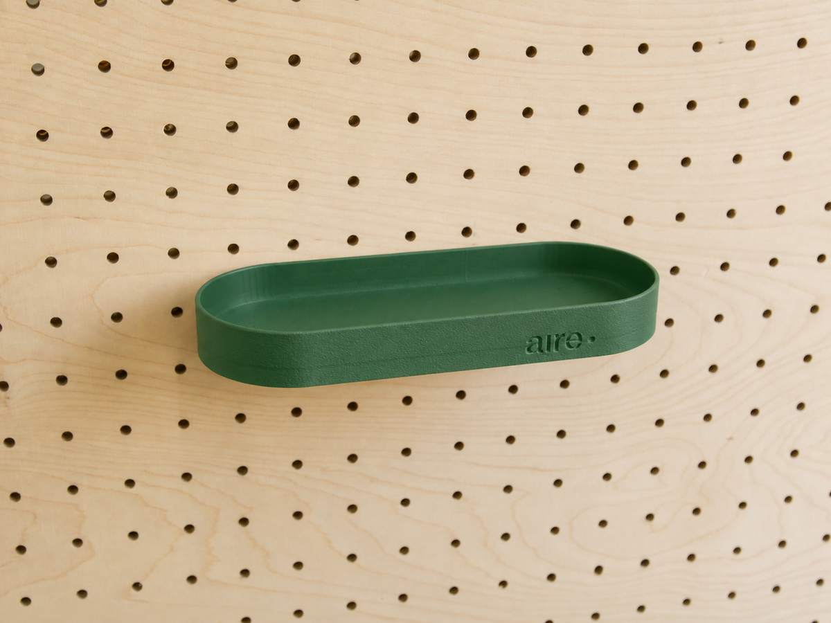 Étagère avec rebords pour pegboard – tablette murale de rangement
